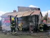 Pożar budynku wędzarni w miejscowości Dobrzankowo
